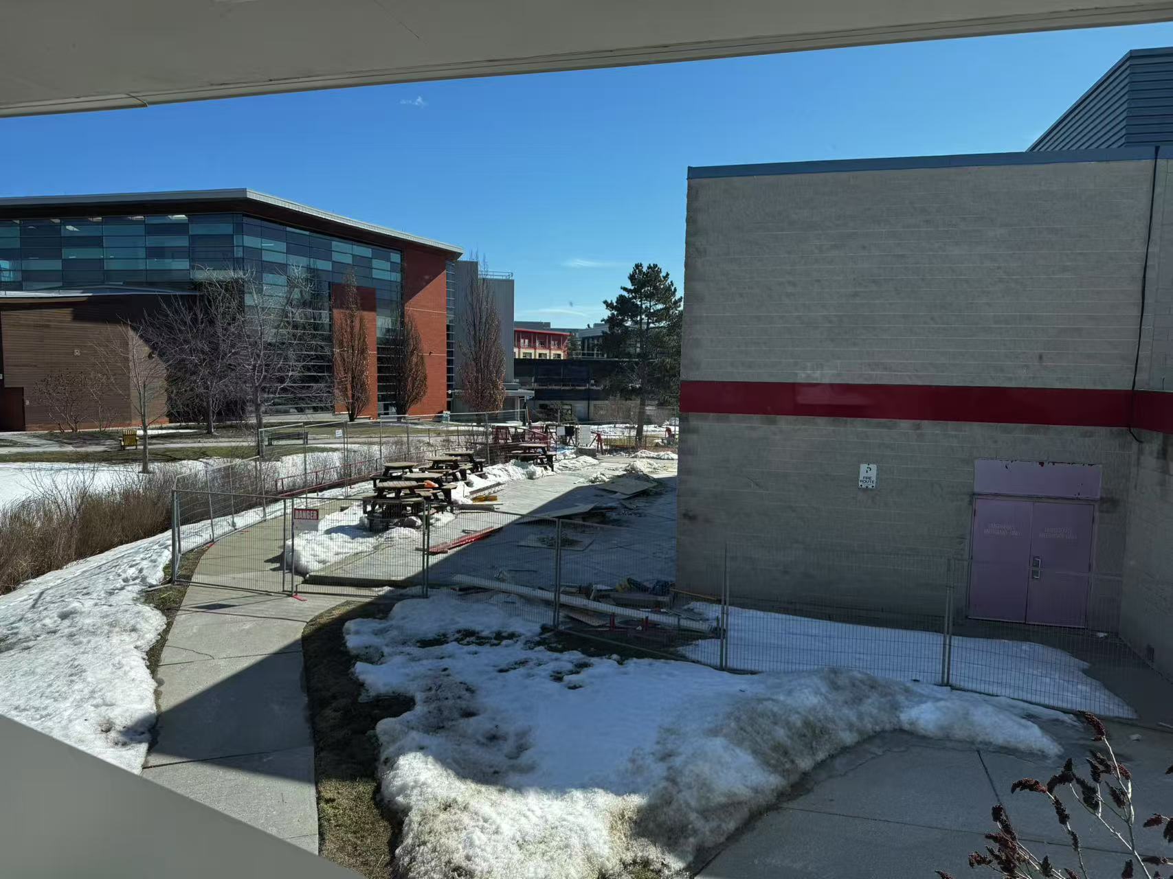 Voices in the hallway